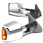 2007-2016 Toyota Tundra Powered Heated LED Towing Mirrors - Chrome