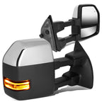 99-07 Ford F-250 F-350 F-450 F-550 Powered Heated LED Towing Mirrors