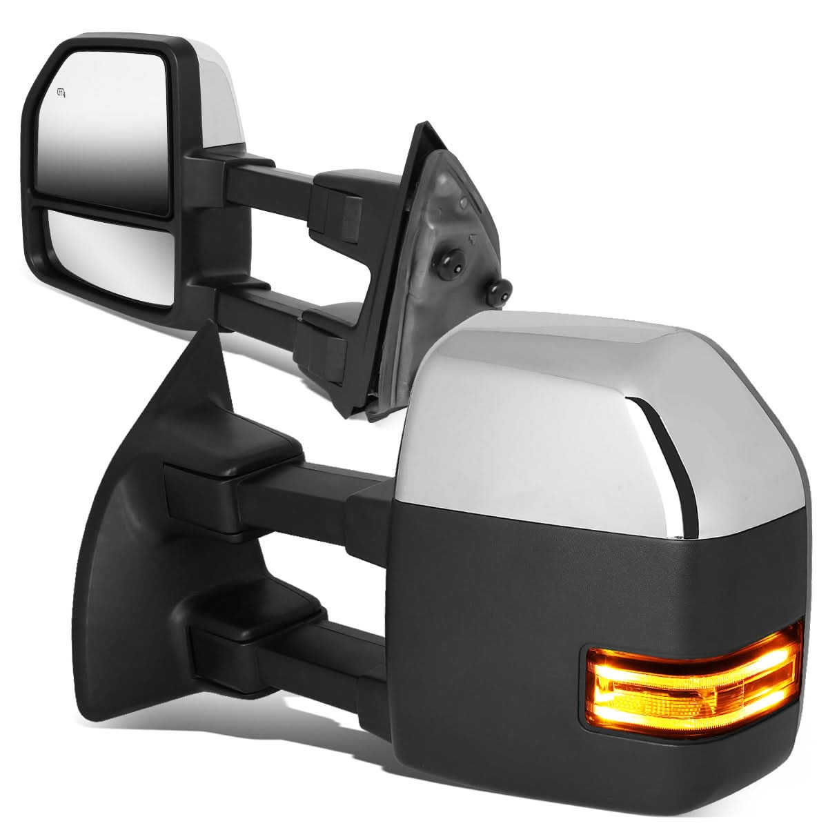 99-07 Ford F-250 F-350 F-450 F-550 Powered Heated LED Towing Mirrors