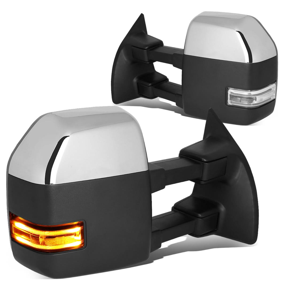 99-07 Ford F-250 F-350 F-450 F-550 Powered Heated LED Towing Mirrors