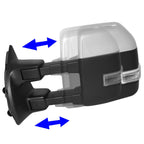 99-07 Ford F-250 F-350 F-450 F-550 Powered Heated LED Towing Mirrors
