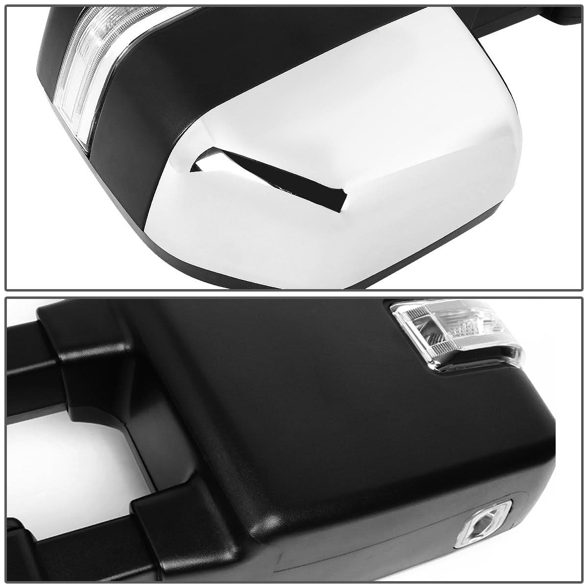 99-07 Ford F-250 F-350 F-450 F-550 Powered Heated LED Towing Mirrors