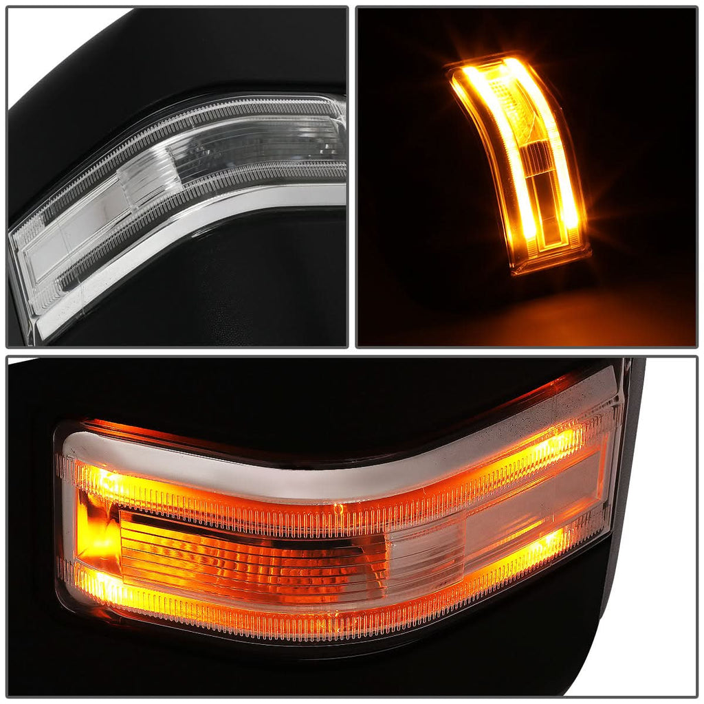 99-07 Ford F-250 F-350 F-450 F-550 Powered Heated LED Towing Mirrors