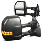 08-16 Ford F-250 F-350 F-450 F-550 Manual Towing Mirrors w/ LED Signal