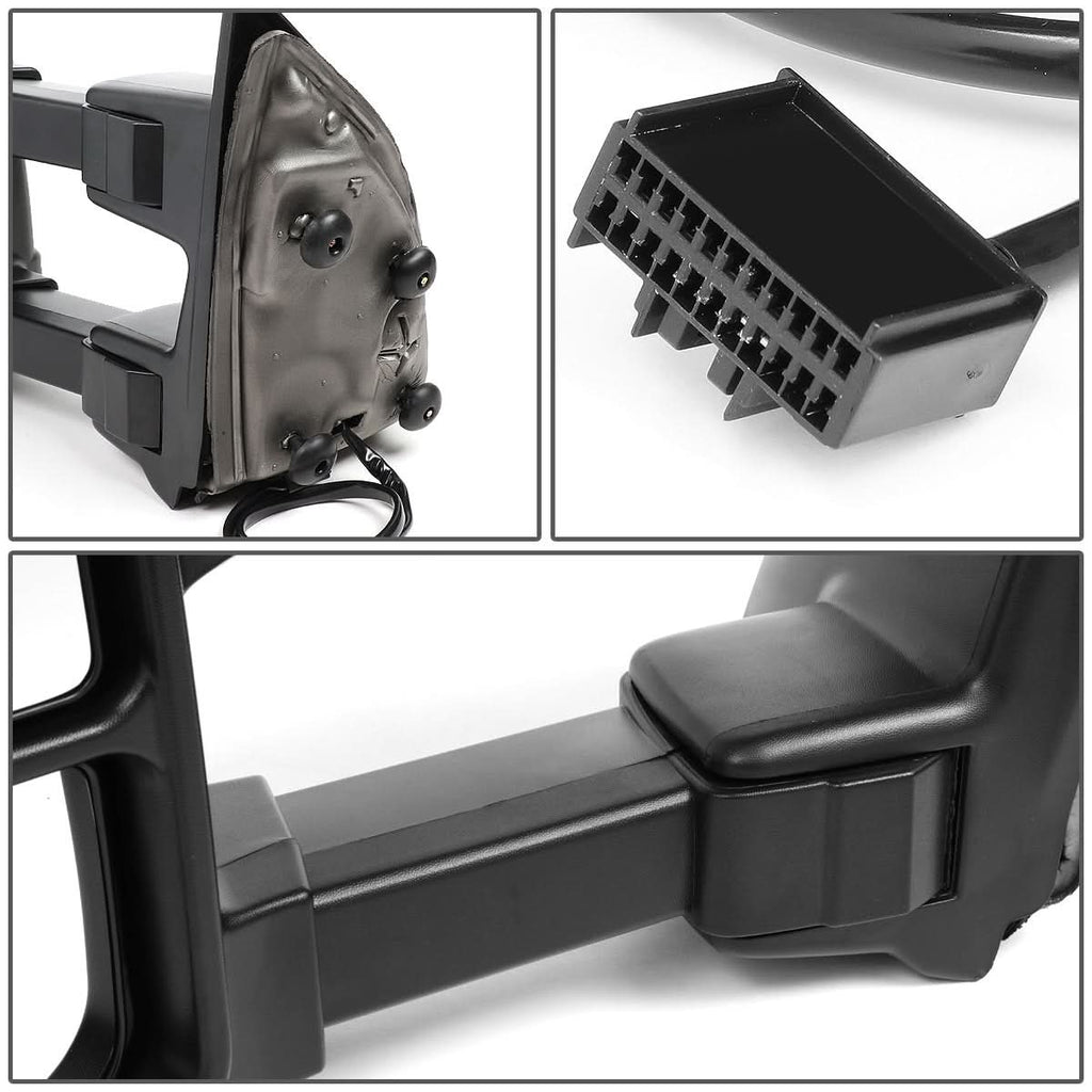 08-16 Ford F-250 F-350 F-450 F-550 Manual Towing Mirrors w/ LED Signal