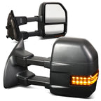 08-16 Ford F-250 F-350 F-450 F-550 Manual Towing Mirrors w/ LED Signal