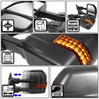 08-16 Ford F-250 F-350 F-450 F-550 Manual Towing Mirrors w/ LED Signal