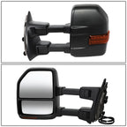 08-16 Ford F-250 F-350 F-450 F-550 Manual Towing Mirrors w/ LED Signal