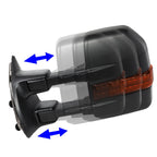 08-16 Ford F-250 F-350 F-450 F-550 Manual Towing Mirrors w/ LED Signal