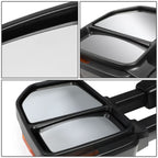 08-16 Ford F-250 F-350 F-450 F-550 Manual Towing Mirrors w/ LED Signal