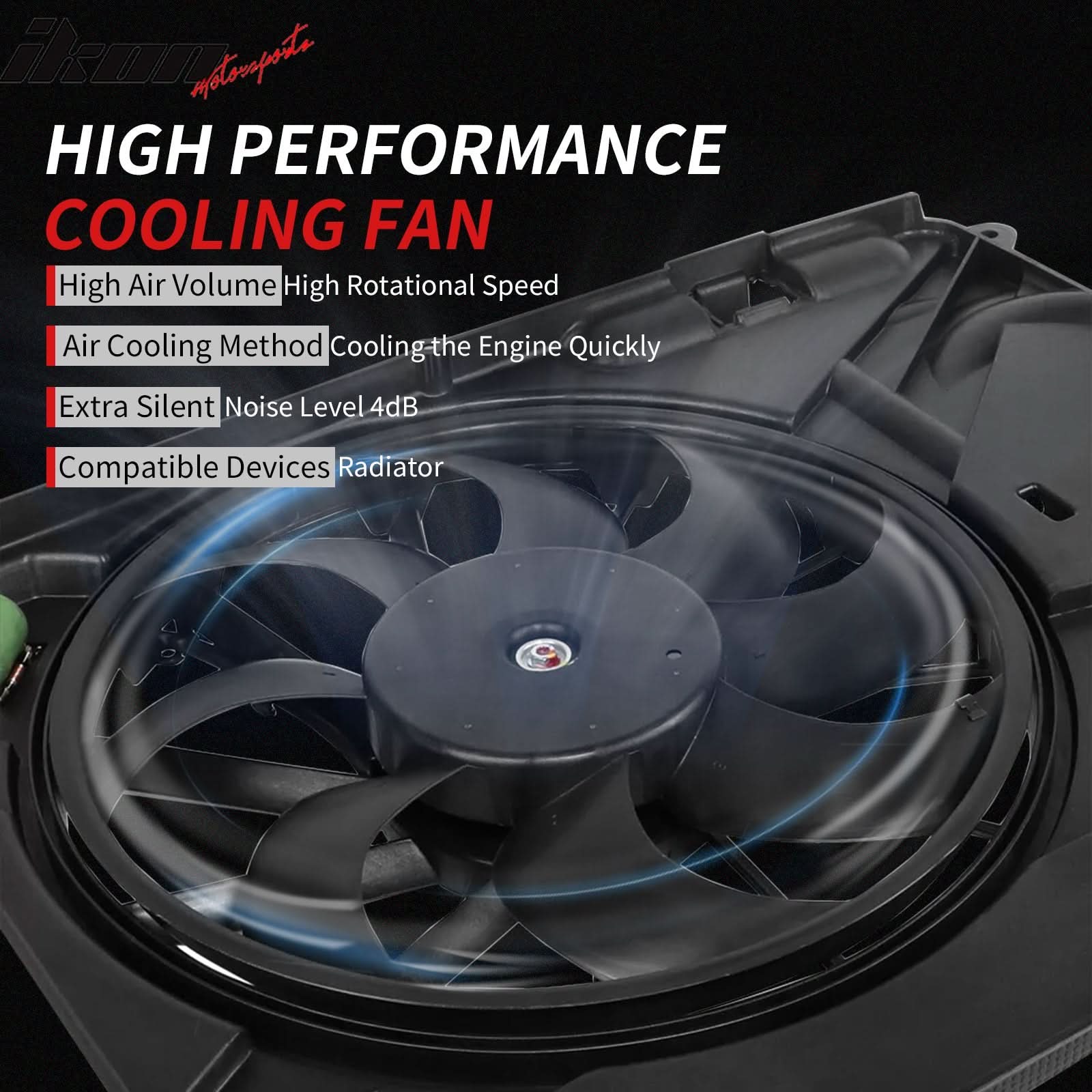 2009-2015 Honda Pilot 09-14 Ridgeline 3.5L Engine Cooling Fan Assembly