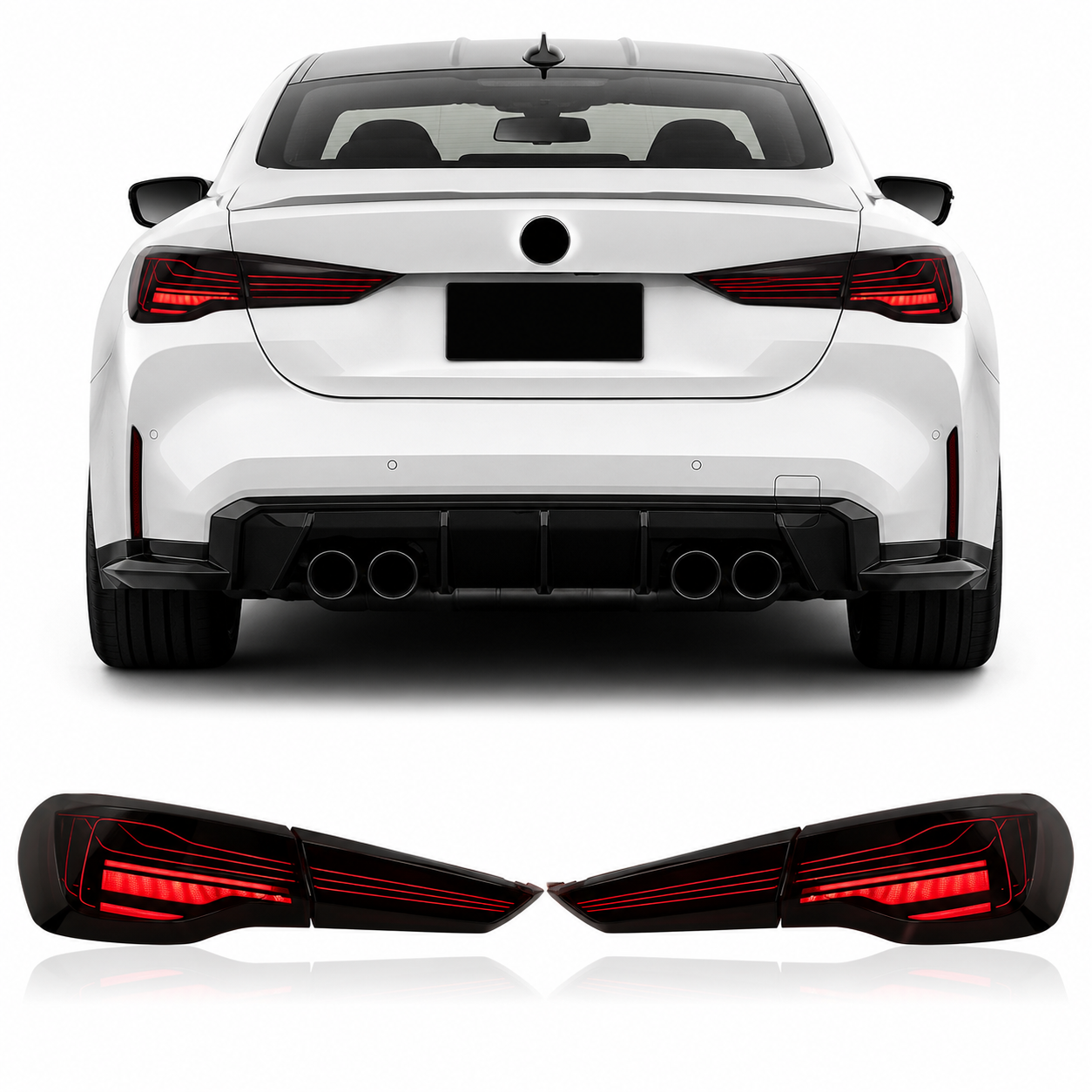 CSL Style LED Tail Lights for BMW 4 Series G22/G23/G26 & G82 M4 2020-2022