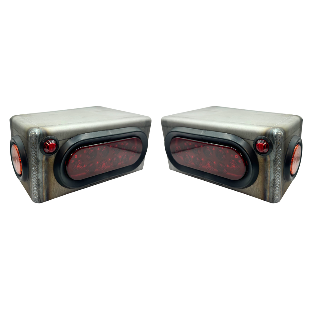 Heavy Duty LED Trailer Tail Light Kit 3/16 Steel By Gatekeeper Off-Road