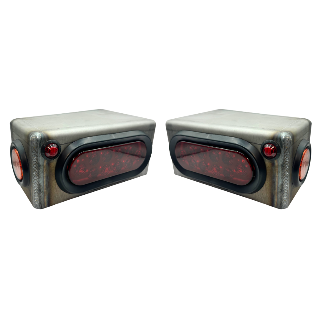Heavy Duty LED Trailer Tail Light Kit 3/16 Steel By Gatekeeper Off-Road