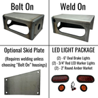 Heavy Duty LED Trailer Tail Light Kit 3/16 Steel By Gatekeeper Off-Road