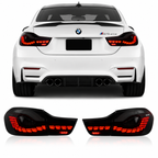 OLED GTS Style Taillights for BMW 4 Series F32 F82 2012-2018 Red Smoked