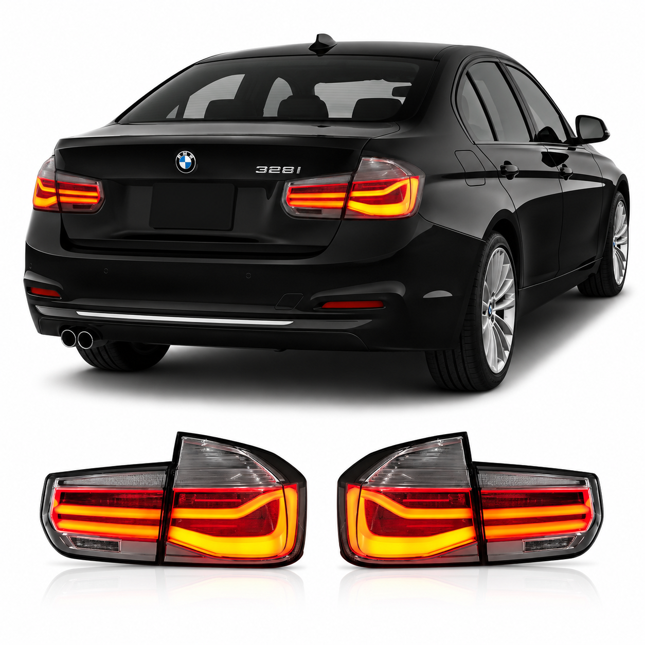 MP Style Clear LED Tail Lights for BMW 3 Series F30/F35 2012-2018