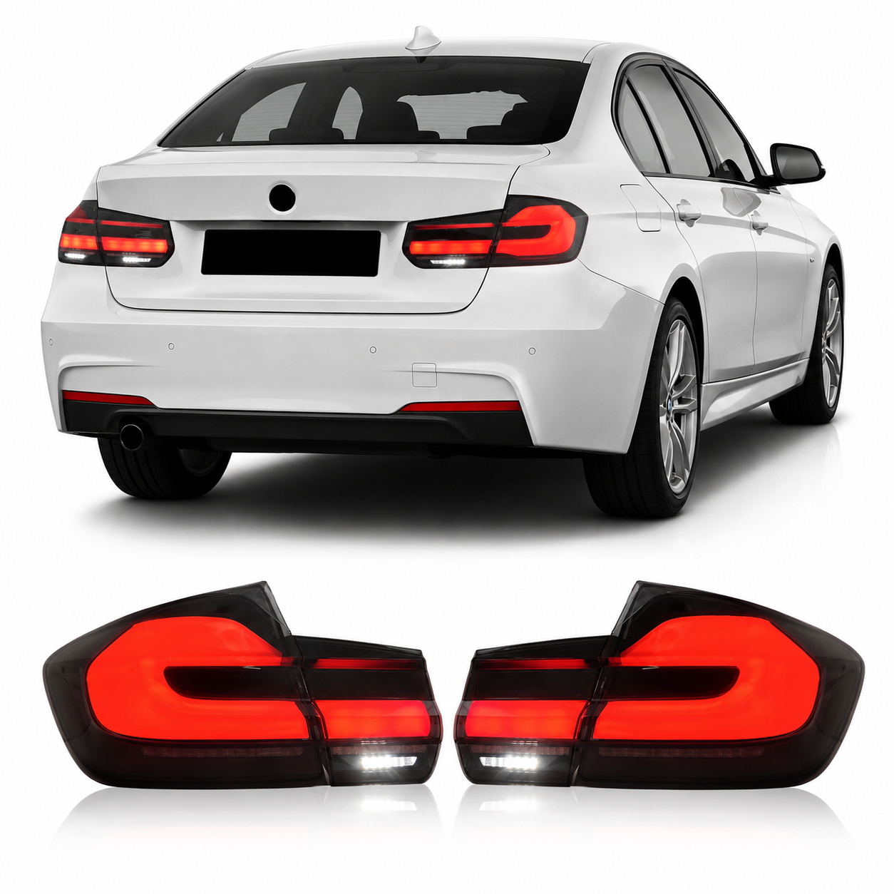 G30 LCI Style LED Tail Lights for BMW 3 Series F31 Touring 2012-2019