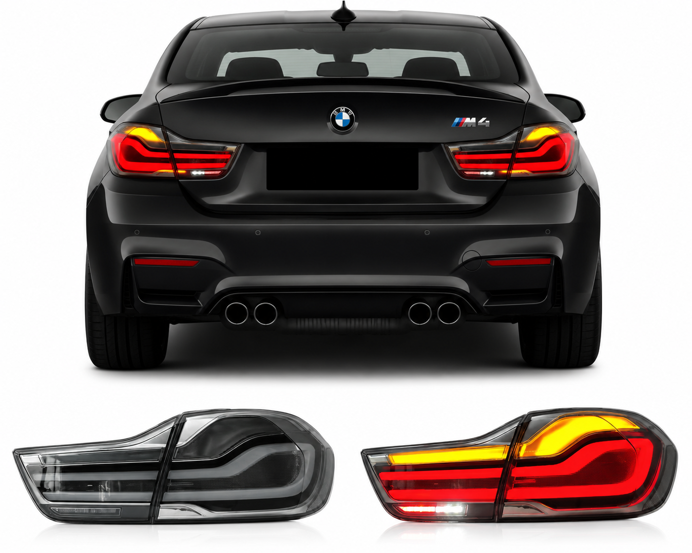 Clear LED Taillights for BMW 4 Series F32 F82 F83 2012-2018
