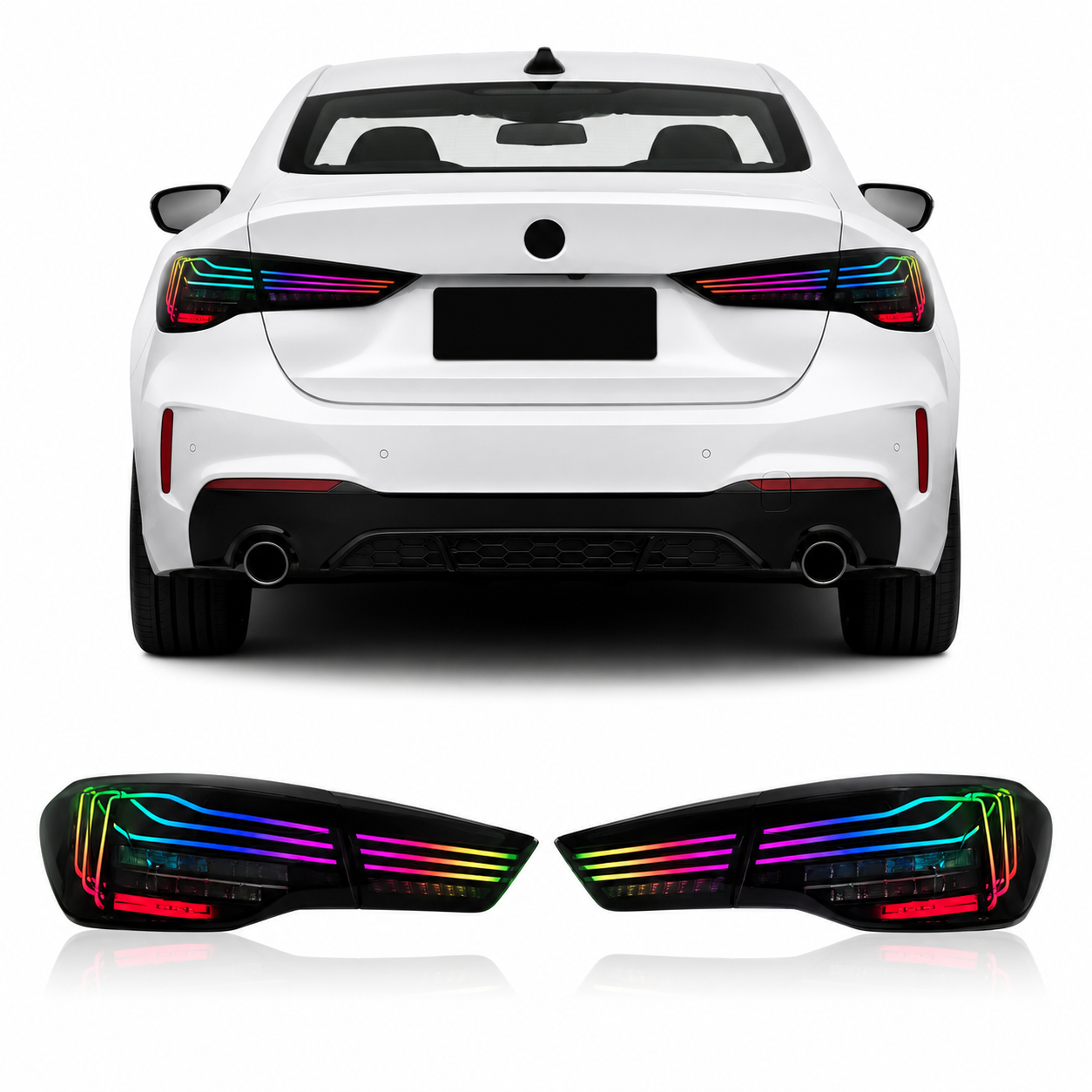 RGB CSL Style LED Tail Lights for BMW 4 Series G22/G23/G26 & G82 M4 2018-2022