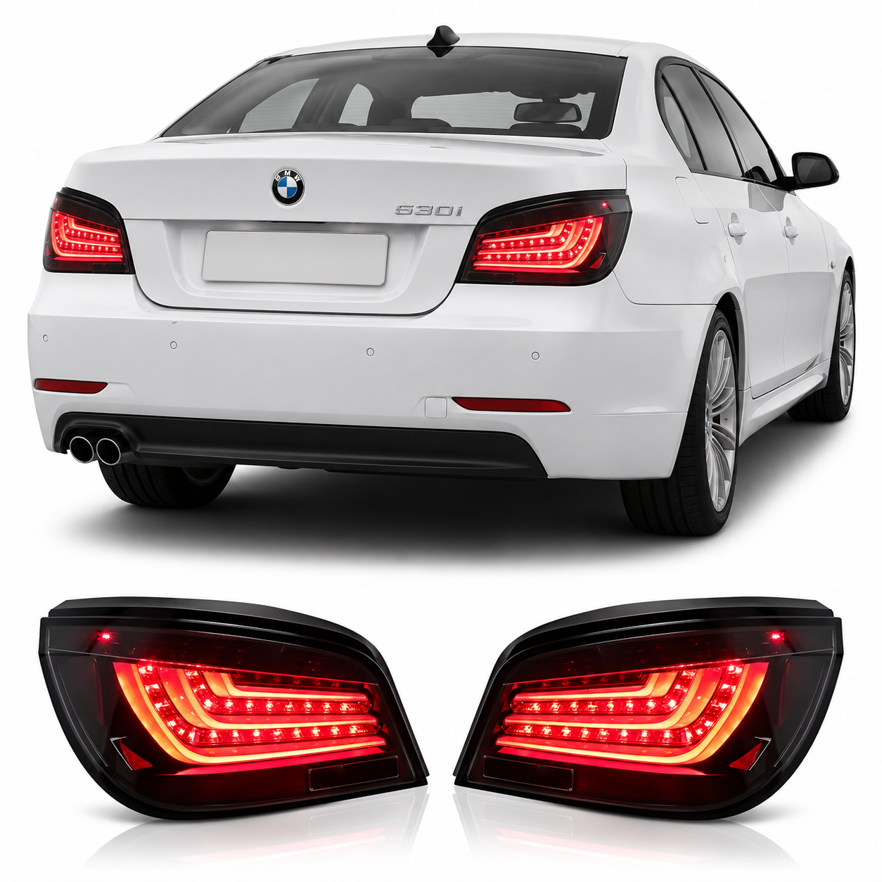 GTS Style LED Tail Lights for BMW 5 Series E60 2003-2010