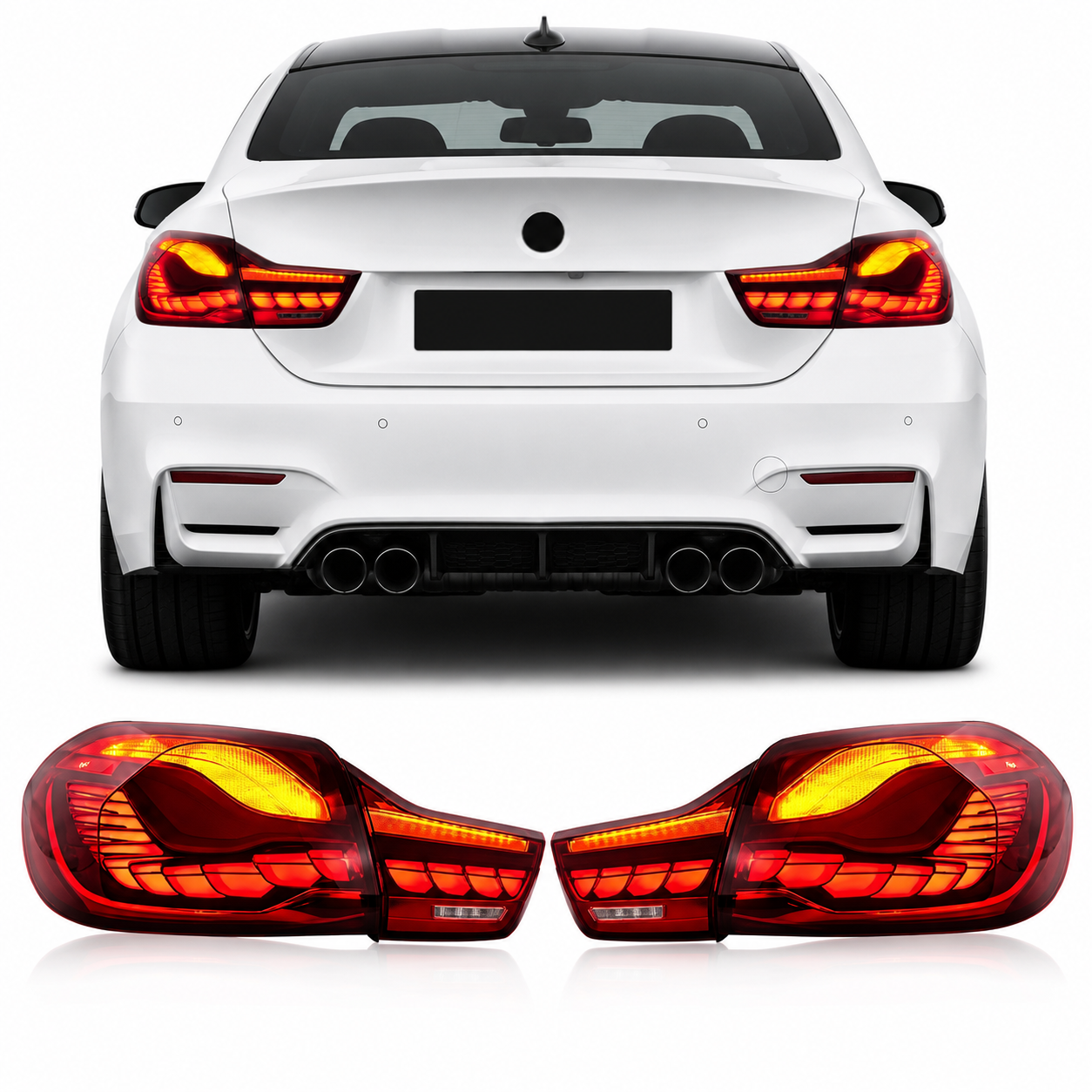 GTS Style OLED LED Tail Lights for BMW 4 Series F32/F33/F36 & F82/F83 M4 2014-2020