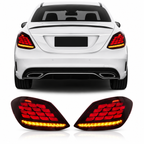 LED Tail Lights for Mercedes-Benz C-Class W205 2015-2021 with Sequential Turn Signals