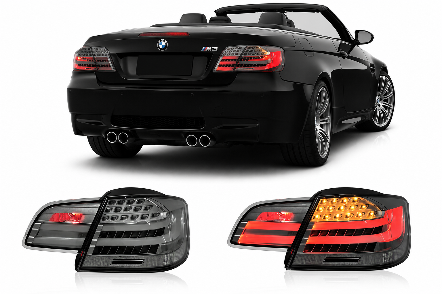 LED Clear Taillights for BMW 3 Series E93 & M3 Convertible 2006-2012