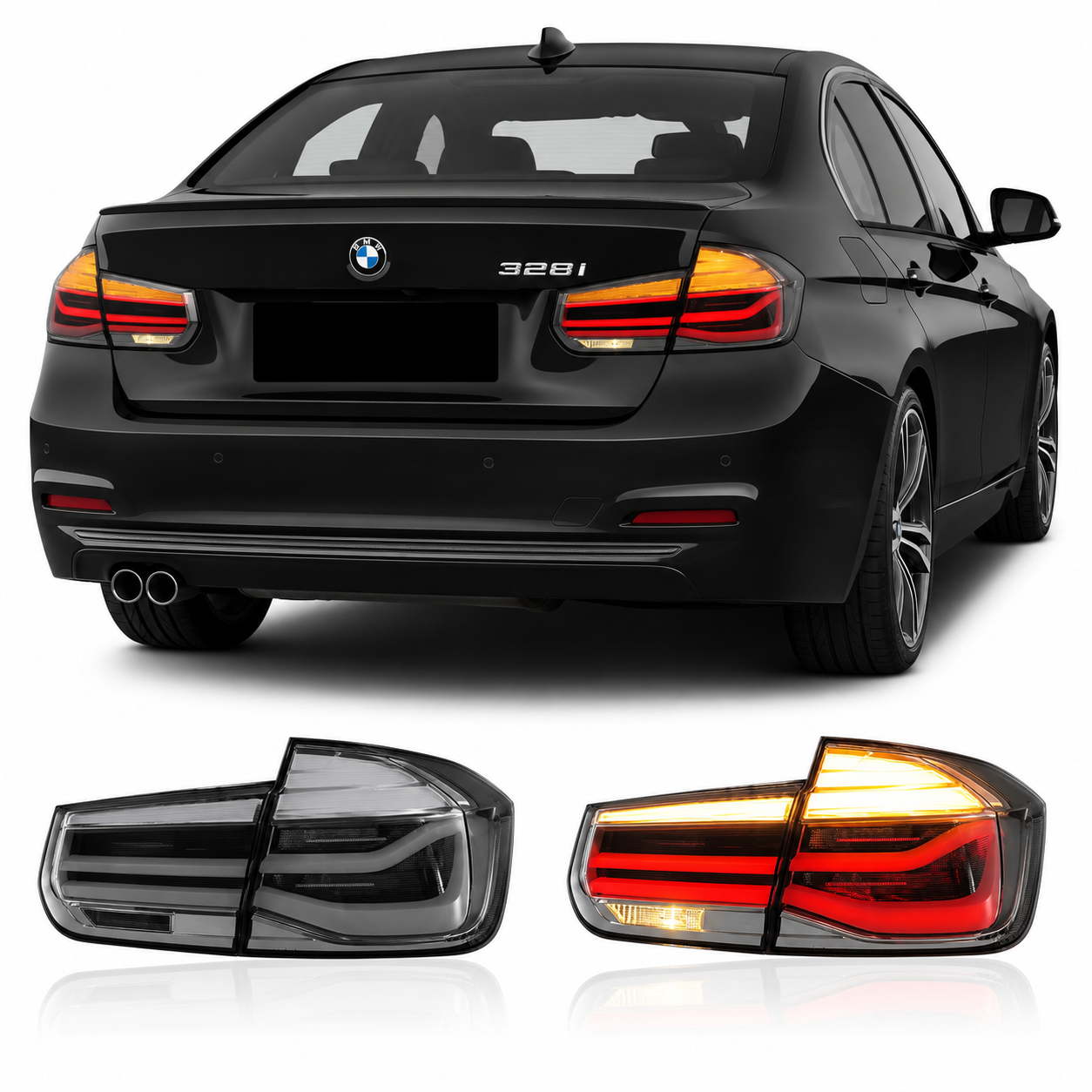 MP Style Clear LED Taillights for BMW 3 Series F30/F35 2012-2017