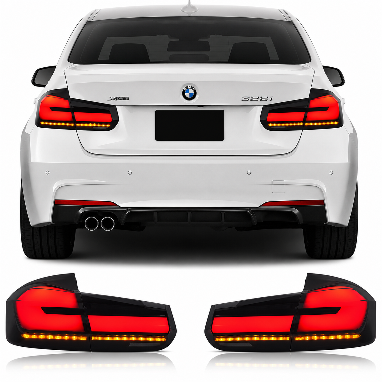 G30 Style LED Tail Lights for BMW 3 Series F30/F35 2012-2018