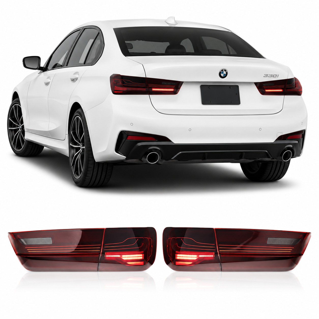 CSL Style LED Tail Lights for BMW G20 3 Series & G28 2019-2024