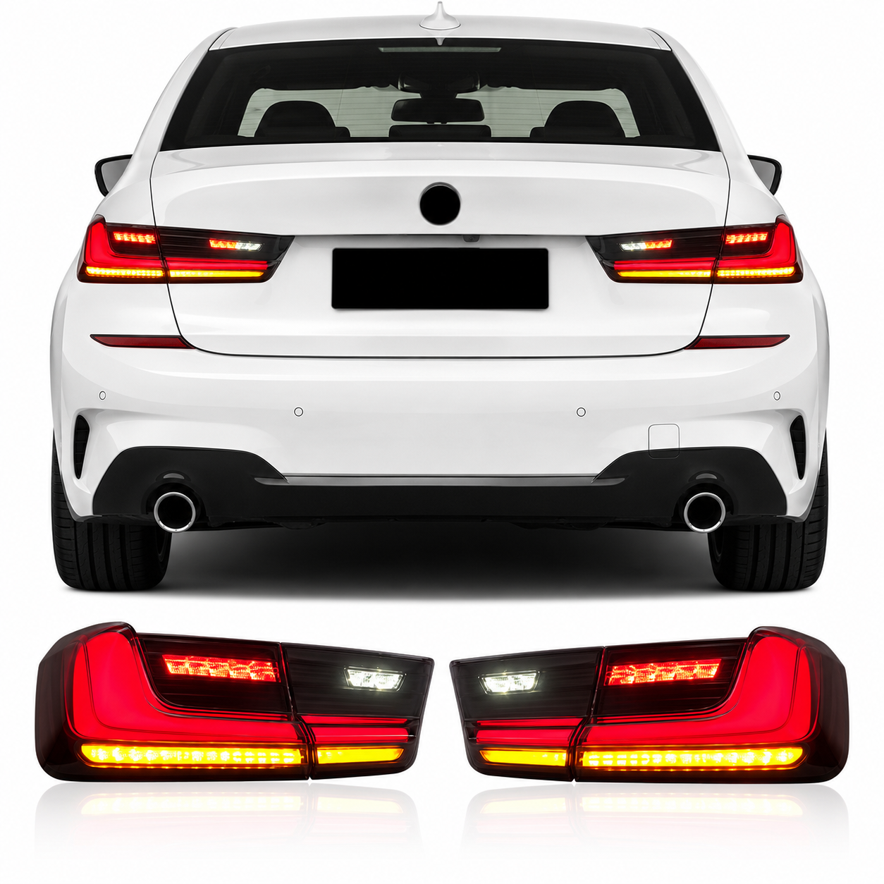 Premium LED Rear Taillight Assembly for BMW 3 Series G20 G28 and M3 G80