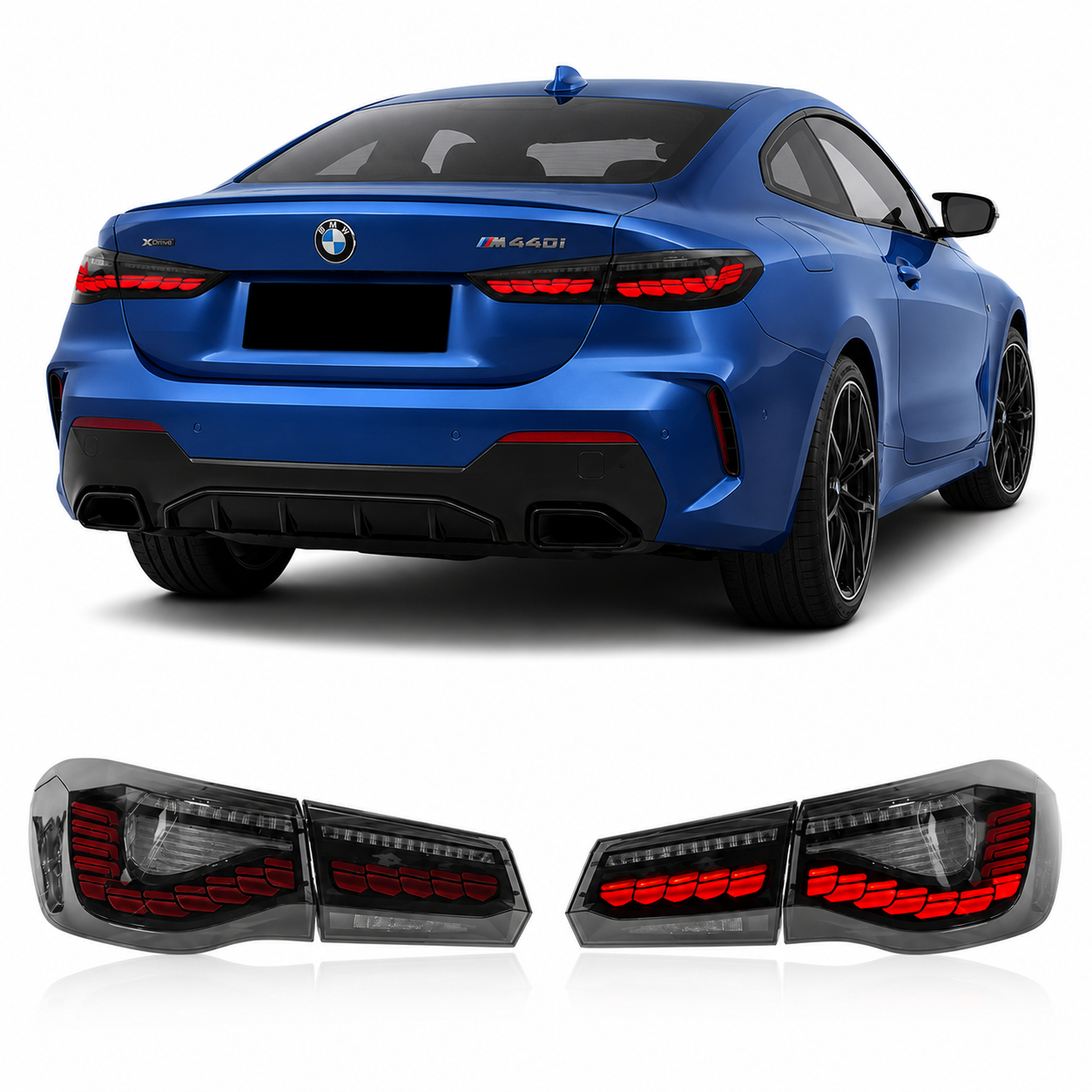 CSL Style LED Taillights for BMW 4 Series G22/G23 & M4 G82 2021-2024