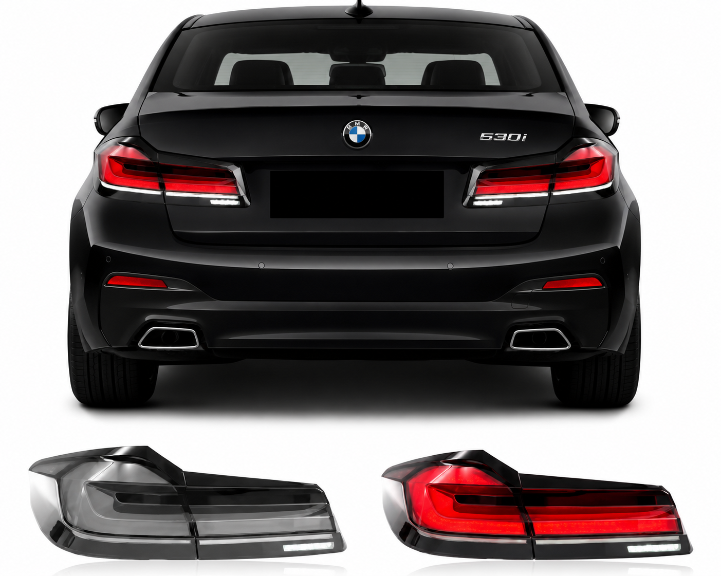 LCI Style LED Taillights for BMW 5 Series G30 G38 F90 2018-2023