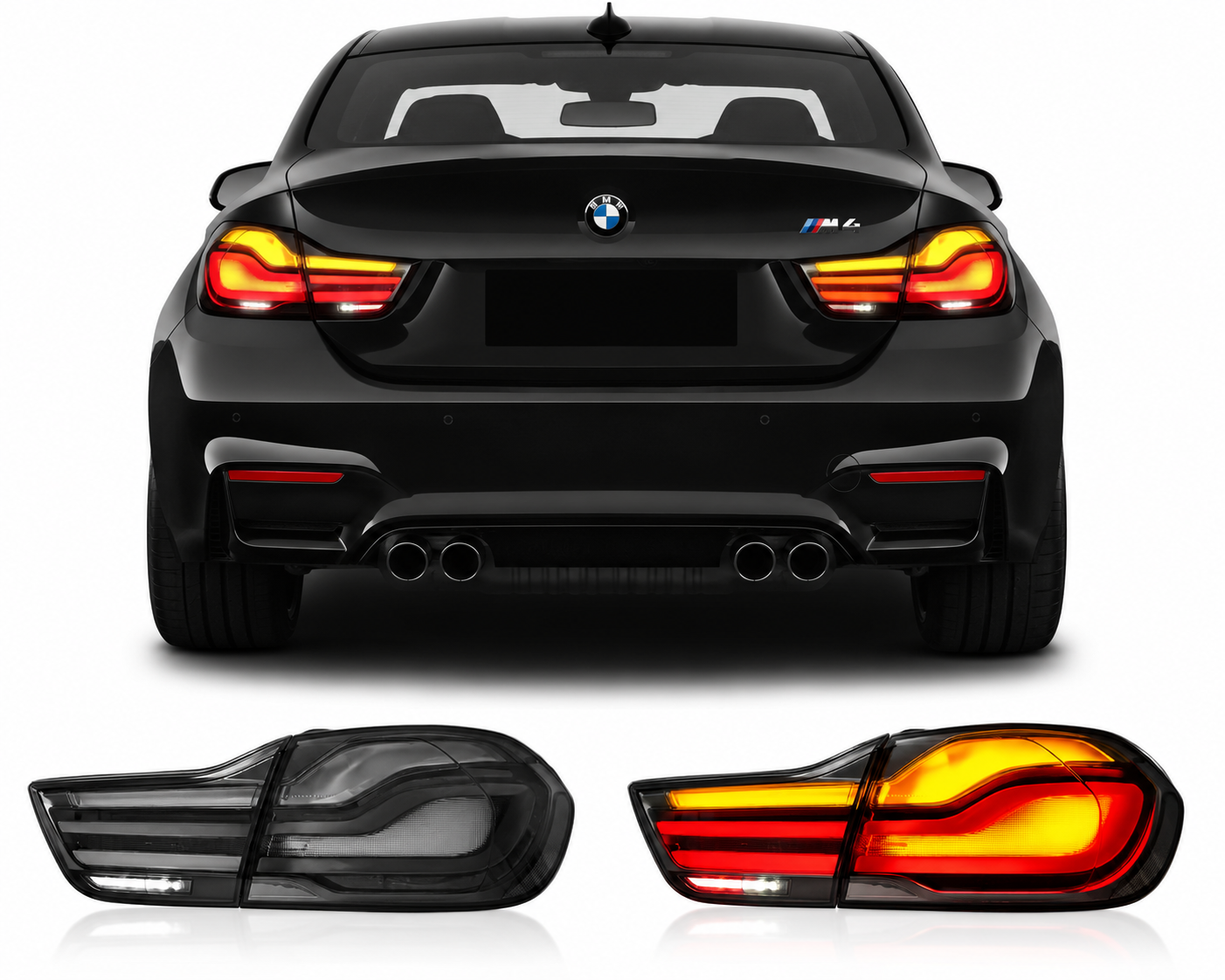 Clear LED Taillights for BMW 4 Series F32 F33 F36 M4 F82 F83 2014-2020