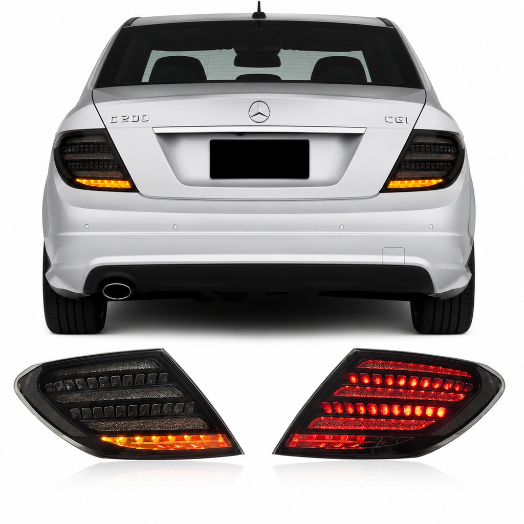 Sequential LED Taillights for Mercedes-Benz C-Class W204 2007-2014