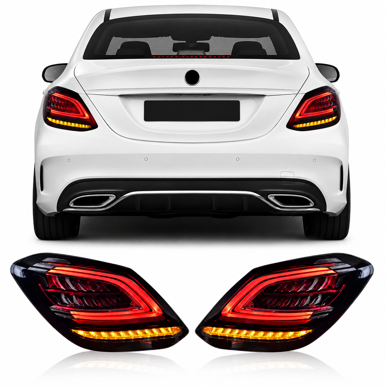 LED Tail Lights for Mercedes-Benz C-Class W205 2015-2022