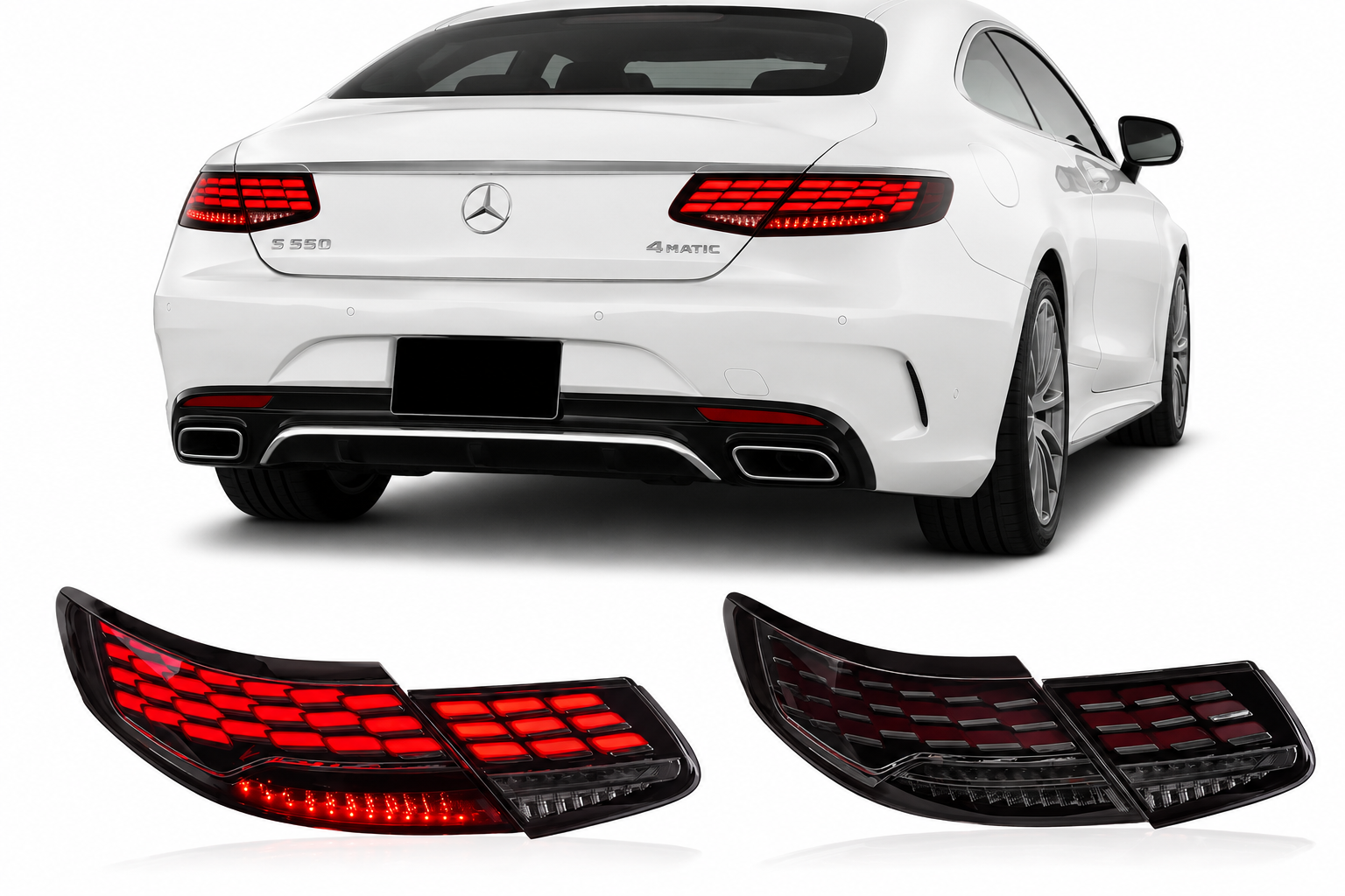 LED Dynamic Taillights for Mercedes-Benz S-Class Coupe W217 C217 2014-2018