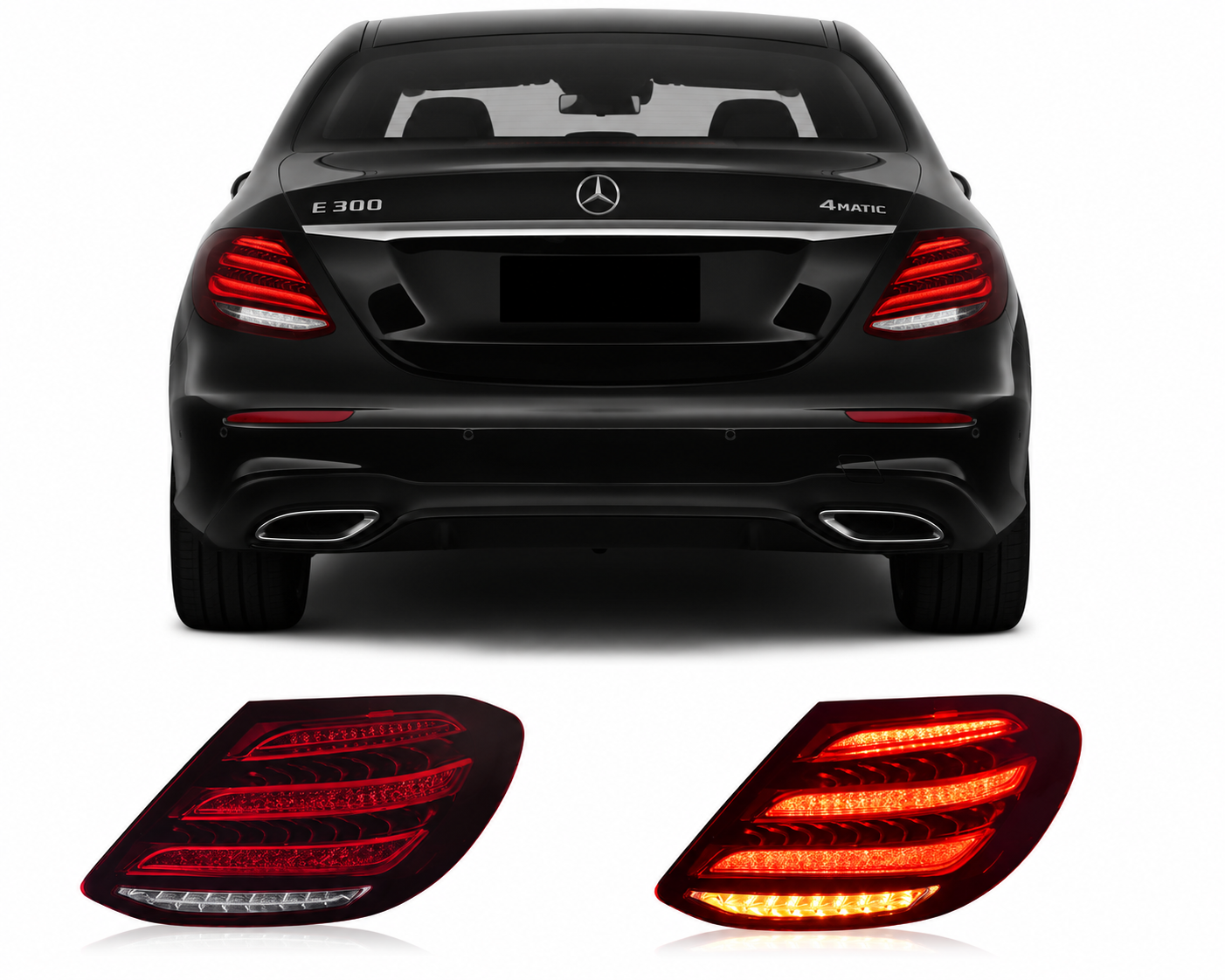 Maybach Style LED Taillights for Mercedes-Benz E-Class W213 2016-2020