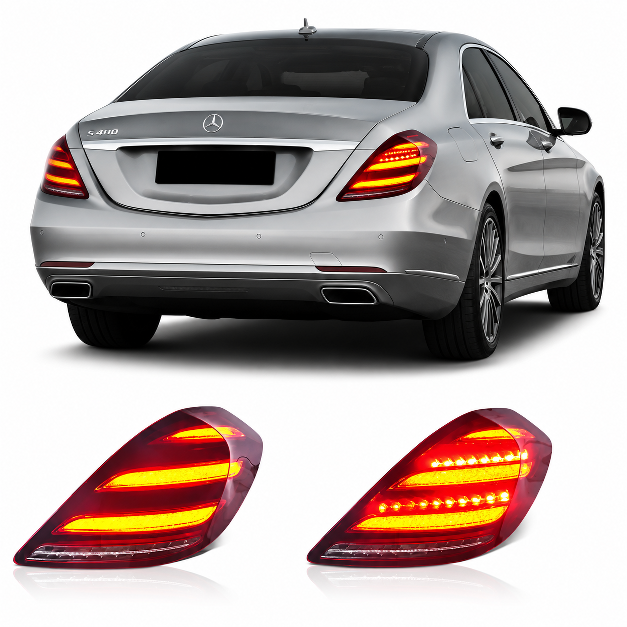LED Taillights for Mercedes-Benz S-Class W222 S400 S450 2013-2016