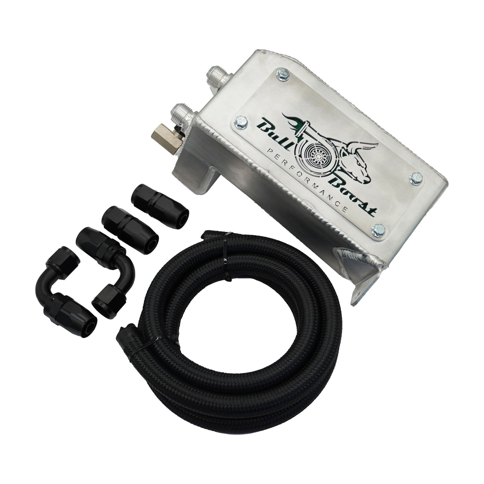 K Series 10 AN Aluminum Tucked Oil Catch Can Kit For Honda Civic EG Acura Integra DC2 K20 K24 - Bull Boost Performance