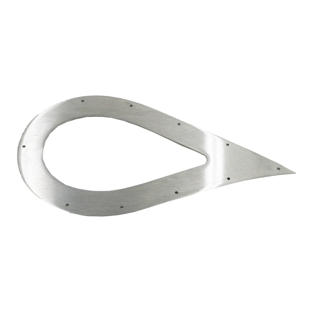 BBP 3" Stainless Steel Teardrop Exhaust Tip Trim Plate - Bull Boost Performance