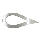 BBP 3" Stainless Steel Teardrop Exhaust Tip Trim Plate - Bull Boost Performance
