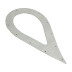 BBP 3" Stainless Steel Teardrop Exhaust Tip Trim Plate - Bull Boost Performance
