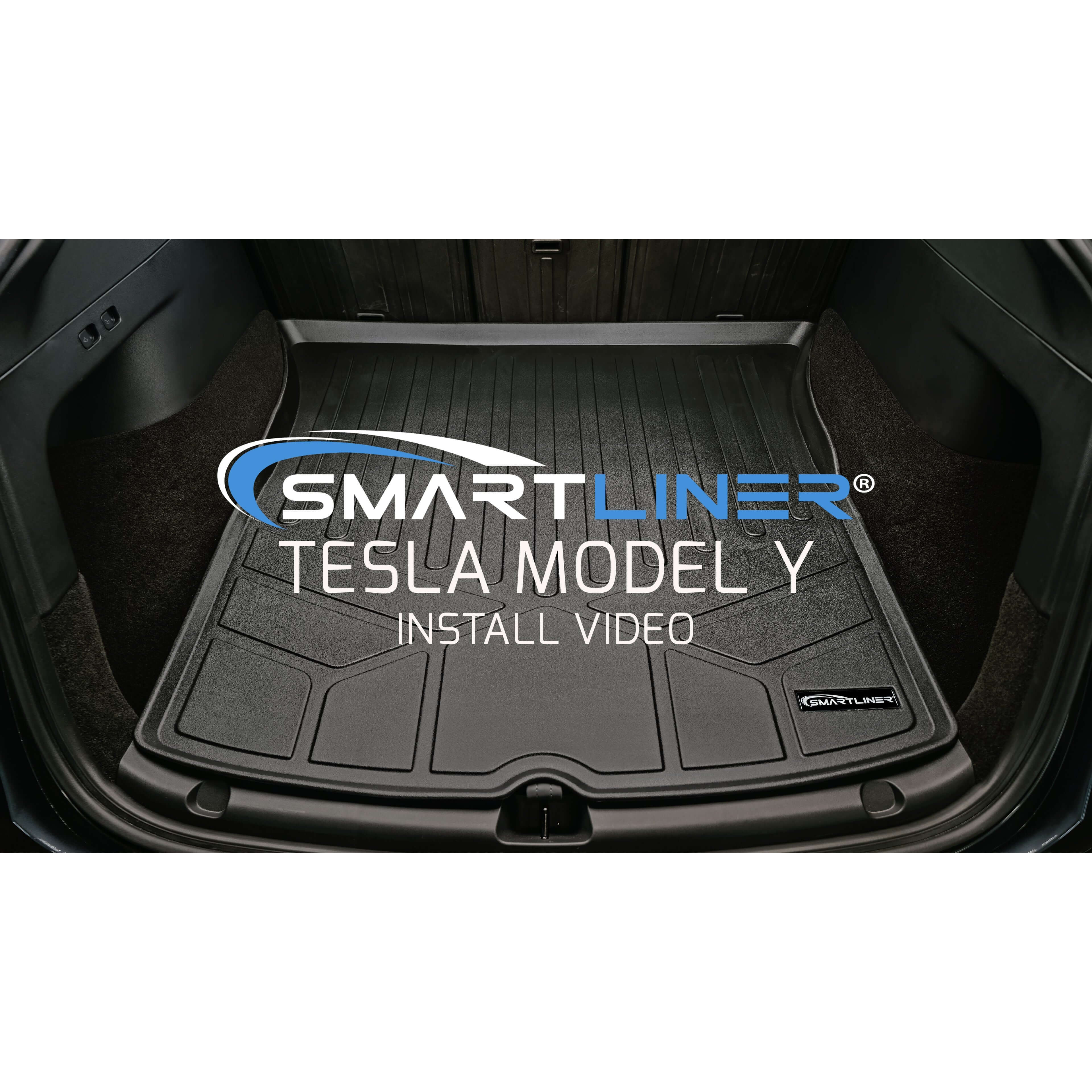 SMARTLINER Custom Fit Floor Liners For for 2020-2024 Tesla Model Y (7 Passenger)