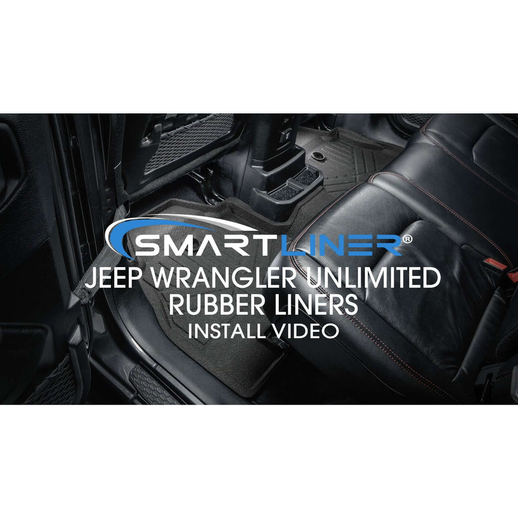 SMARTLINER Custom Fit Floor Liners For 2018-2024 Jeep Wrangler Unlimited