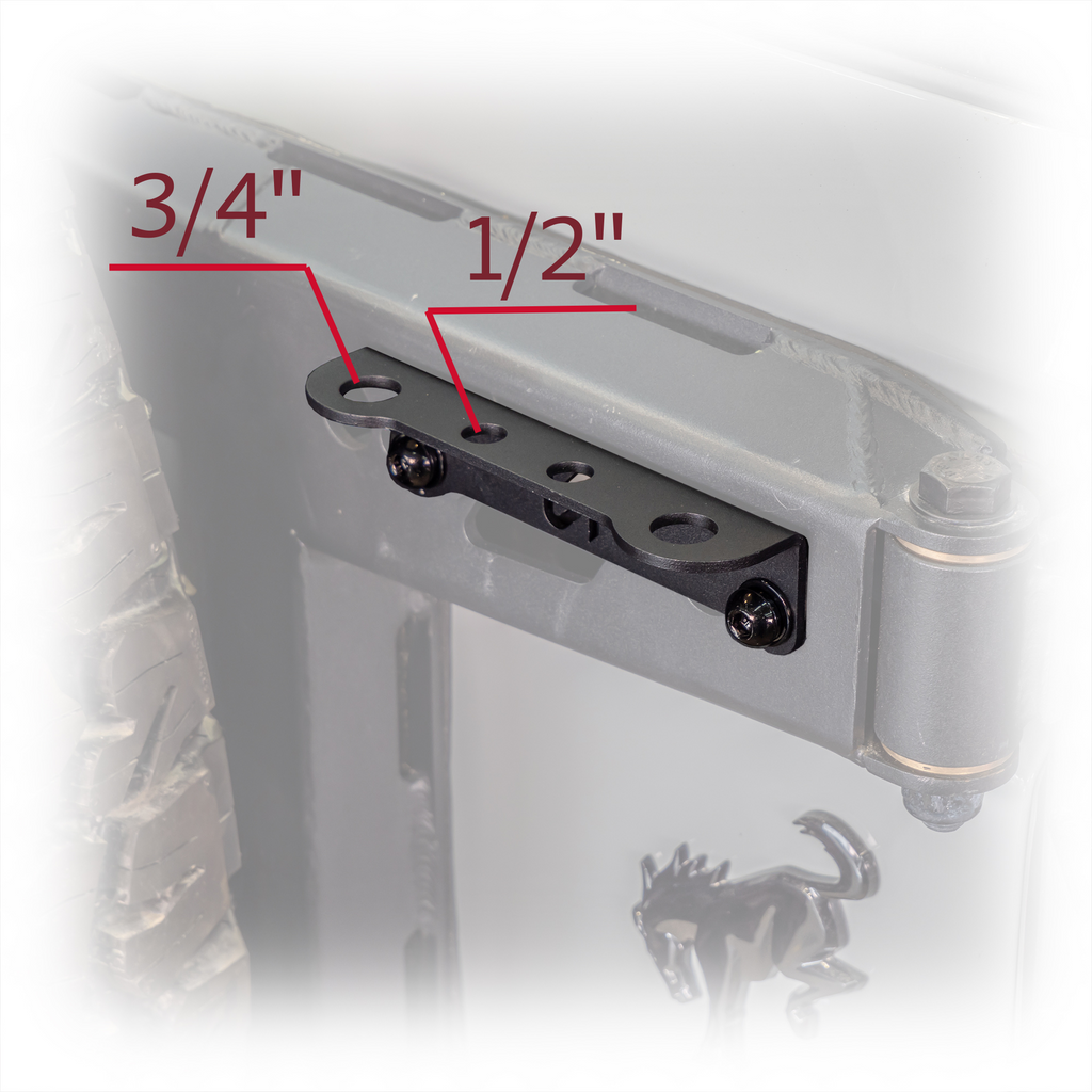 Turn Offroad 2021+ Ford Bronco Tailgate Hinge Antenna/Whip Mount