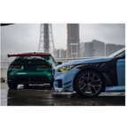 Prepreg Carbon Fiber LED Swan Neck Rear Wing for BMW G8X G80 M3 G82 M4 G87 M2 - Bull Boost Performance