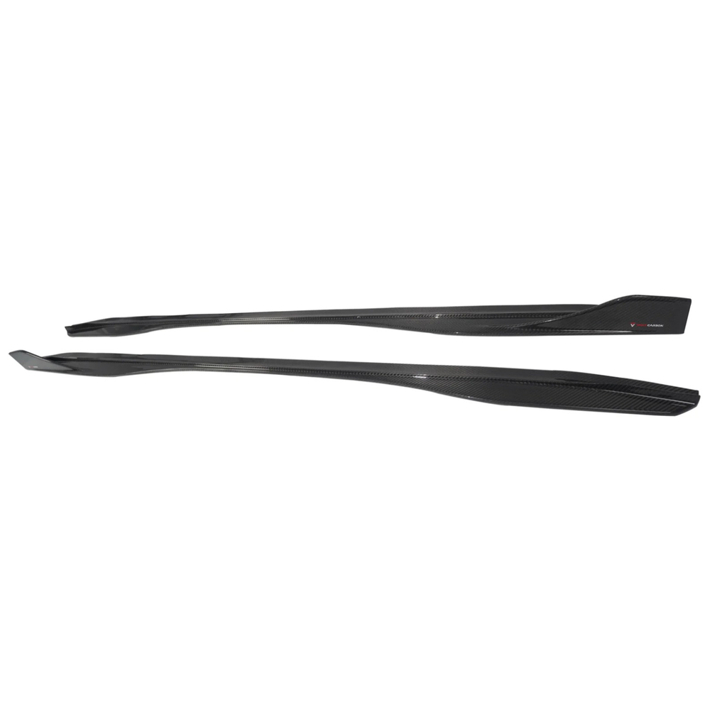 Prepreg Carbon Fiber TK Finned Side Skirts for BMW G80 M3 G82 M4 - Bull Boost Performance