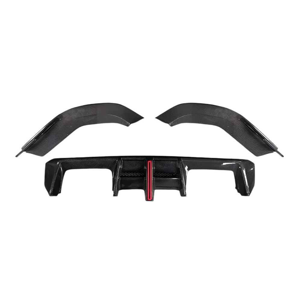 Carbon Fiber Rear Diffuser Brake Light V1 for BMW G80 M3 G82 G83 M4 - Bull Boost Performance